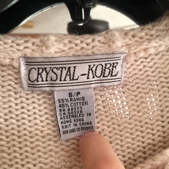 Vintage Crystal Kobe Knitted Floral Sweater - Picture 4 of 8